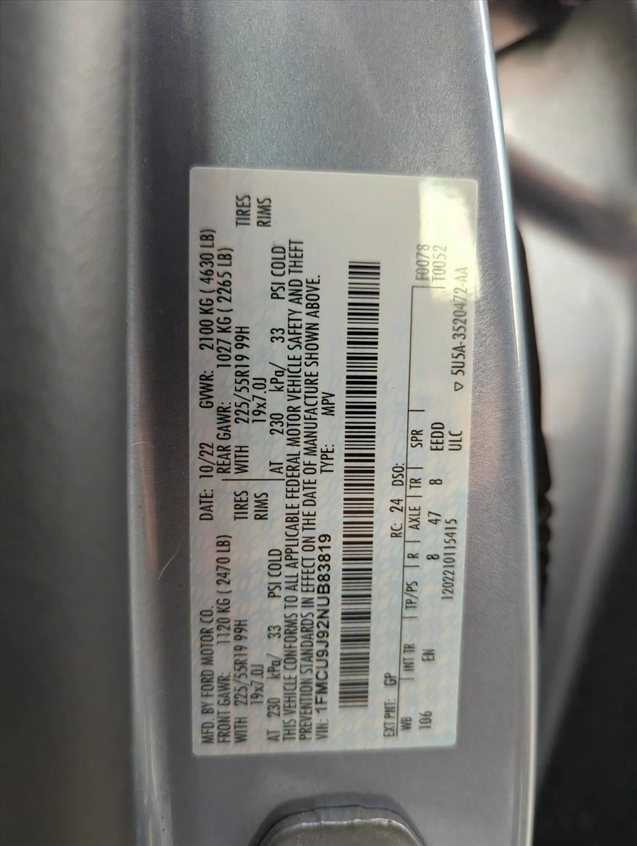 2022 Ford Escape Titanium AWD