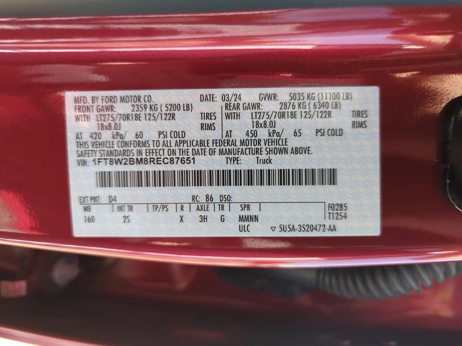 2024 Ford Super Duty F-250 SRW XLT 4WD Crew Cab 6.75' Box