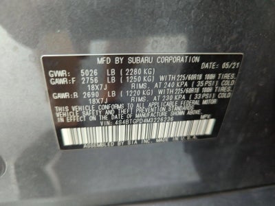 2021 Subaru Outback Touring XT CVT