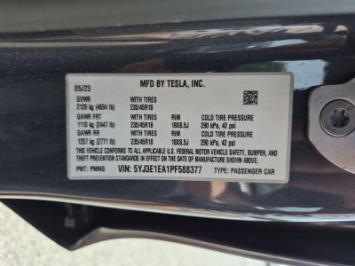 2023 Tesla Model 3 RWD