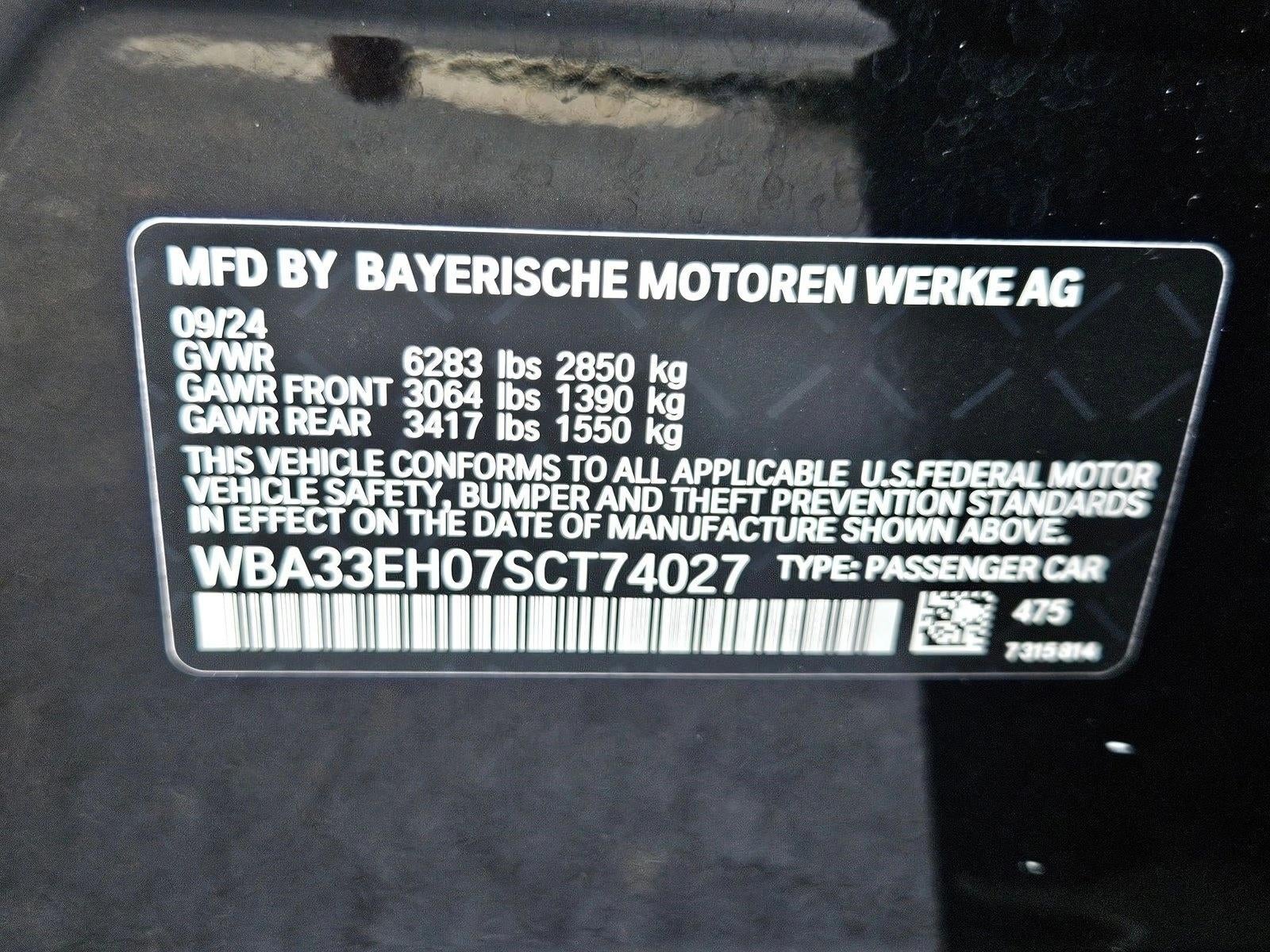 2025 BMW 740i xDrive Sedan