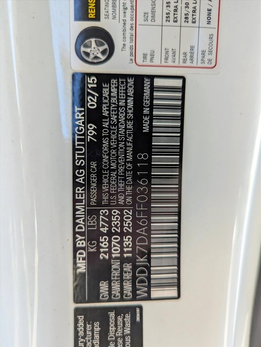 2015 Mercedes-Benz SL-Class SL 550