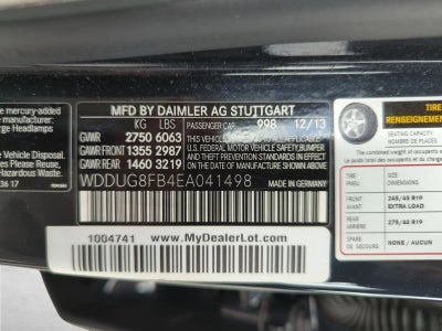 2014 Mercedes-Benz S-Class S 550 4MATIC® Sedan