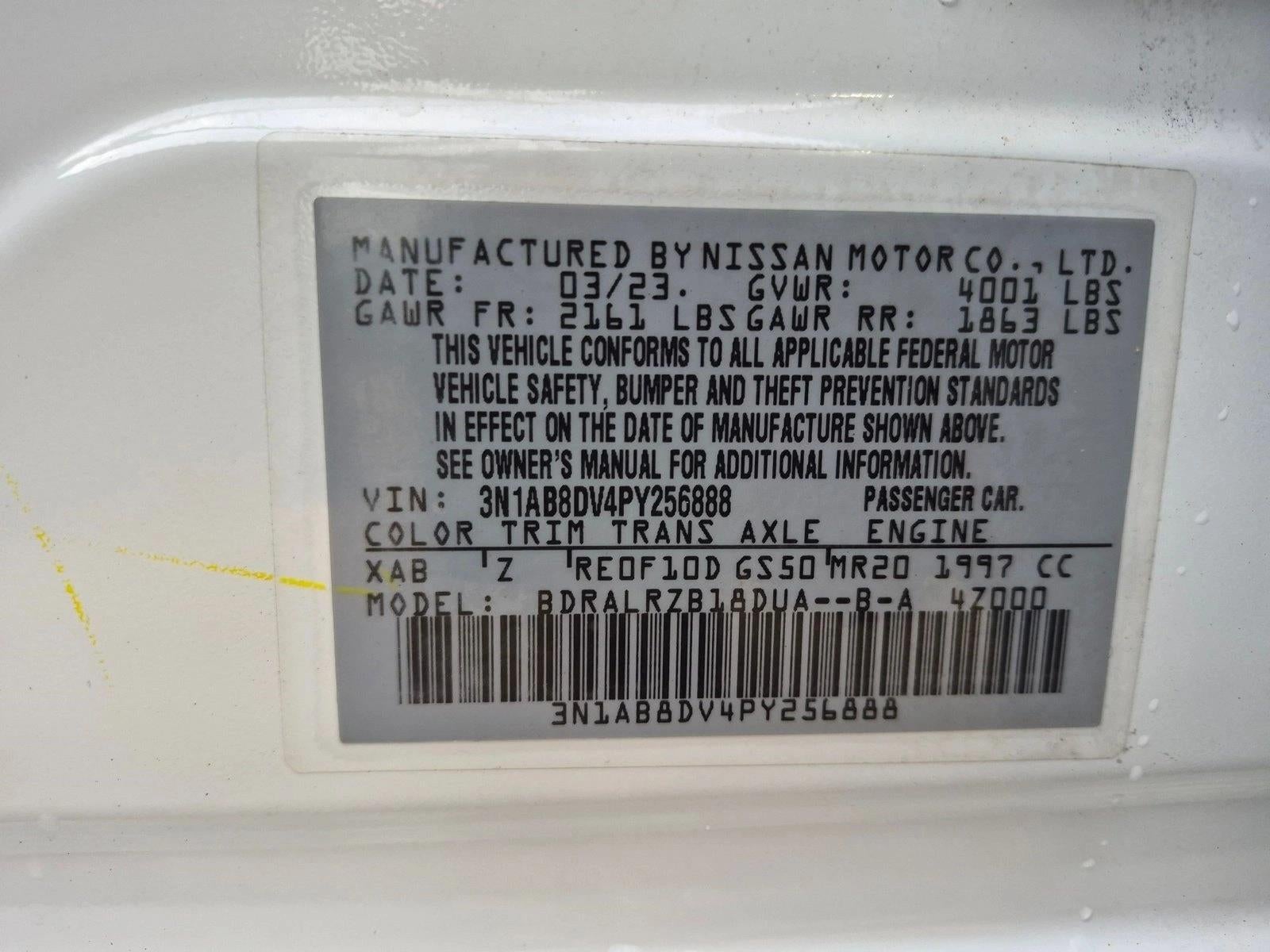 2023 Nissan Sentra SR CVT