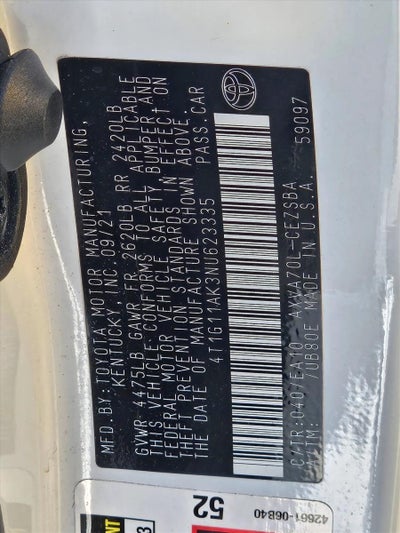 2022 Toyota Camry SE Auto (SE)