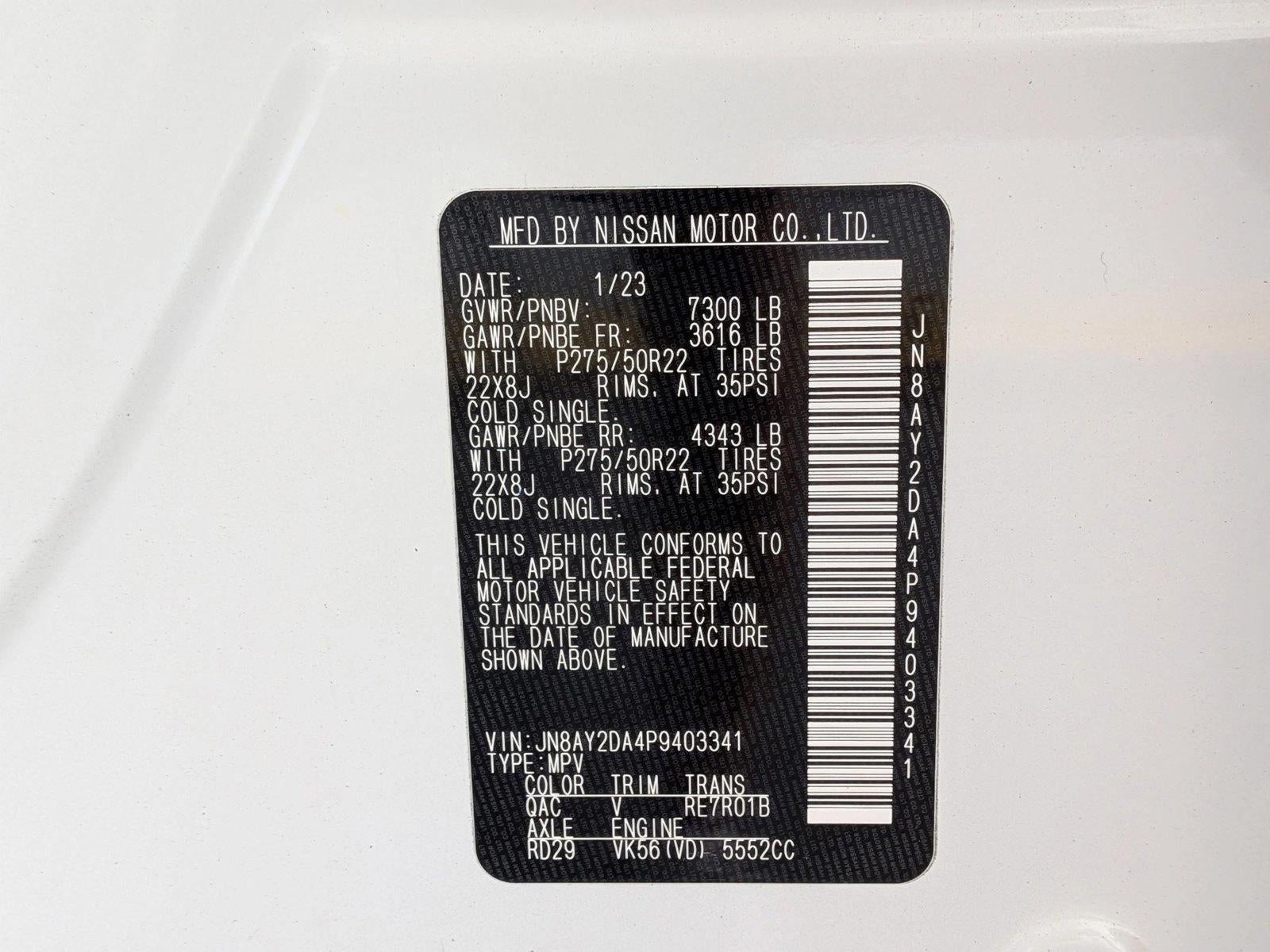 2023 Nissan Armada 4x2 Platinum