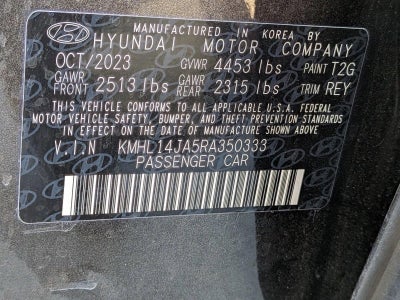 2024 Hyundai SONATA SEL 2.5L FWD
