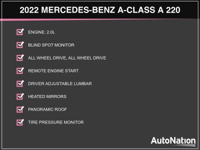 2022 Mercedes-Benz A-Class A 220 4MATIC® Sedan