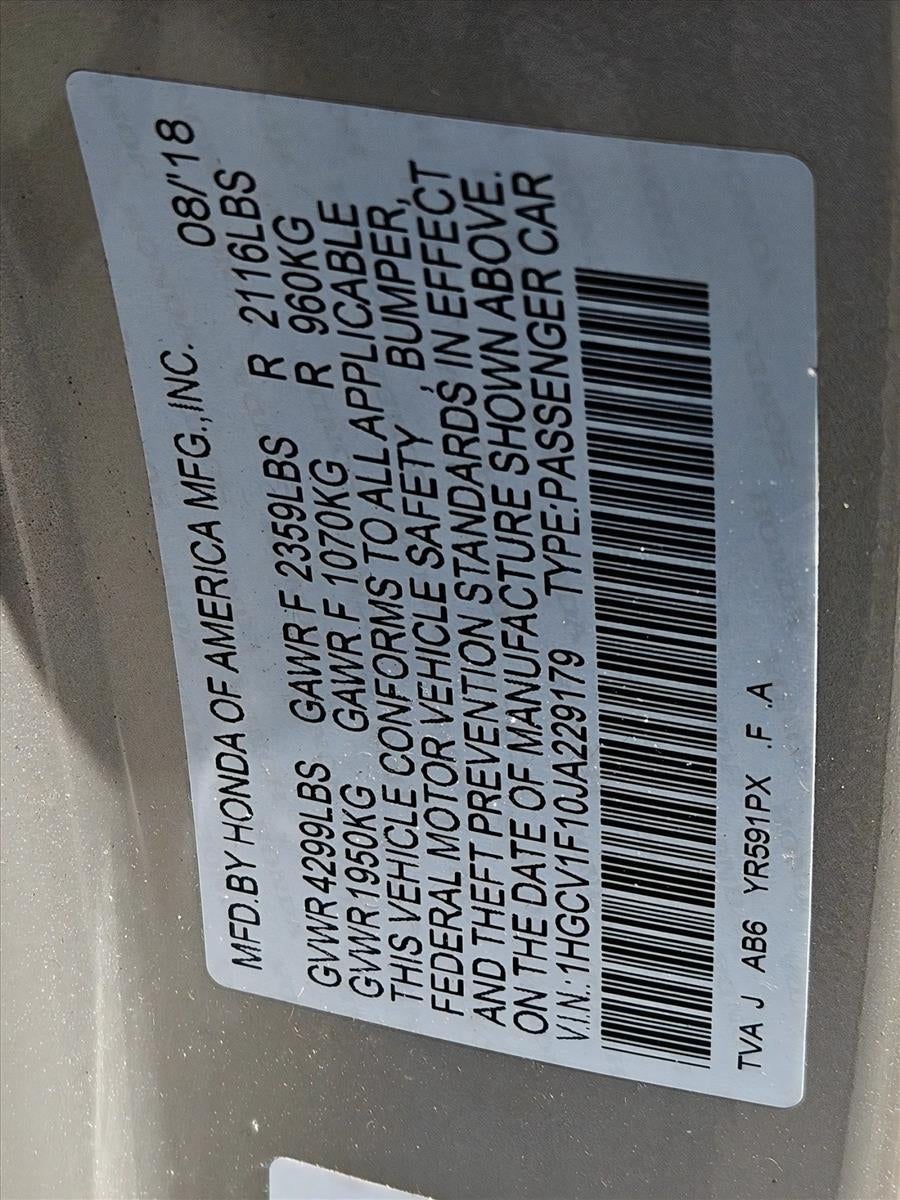 2018 Honda Accord Sedan LX CVT