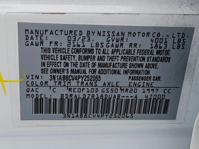 2023 Nissan Sentra SV CVT