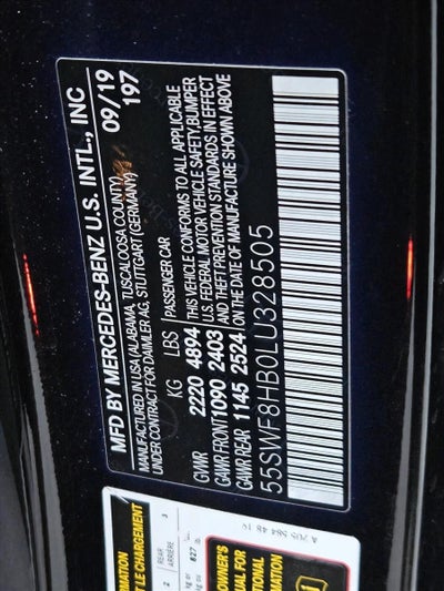 2020 Mercedes-Benz C-Class AMG® C 63 S Sedan
