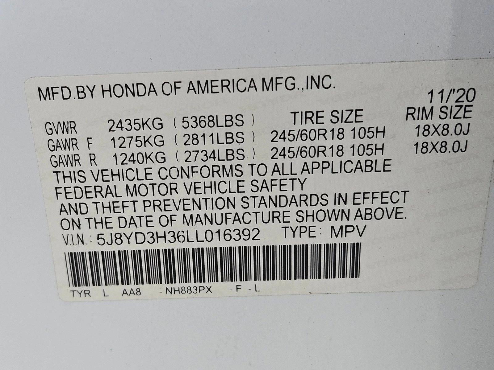 2020 Acura MDX FWD 7-Passenger