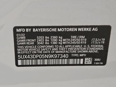 2022 BMW X3 sDrive30i Sports Activity Vehicle