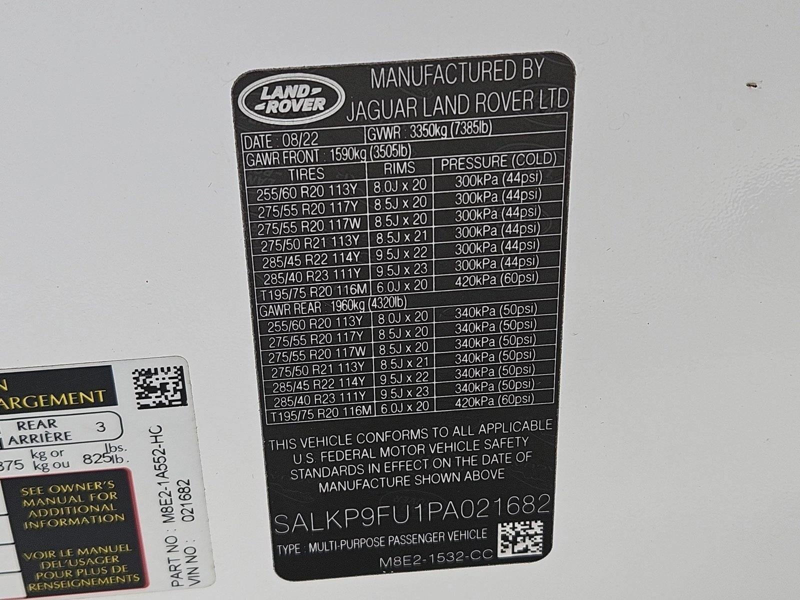 2023 Land Rover Range Rover P400 SE SWB