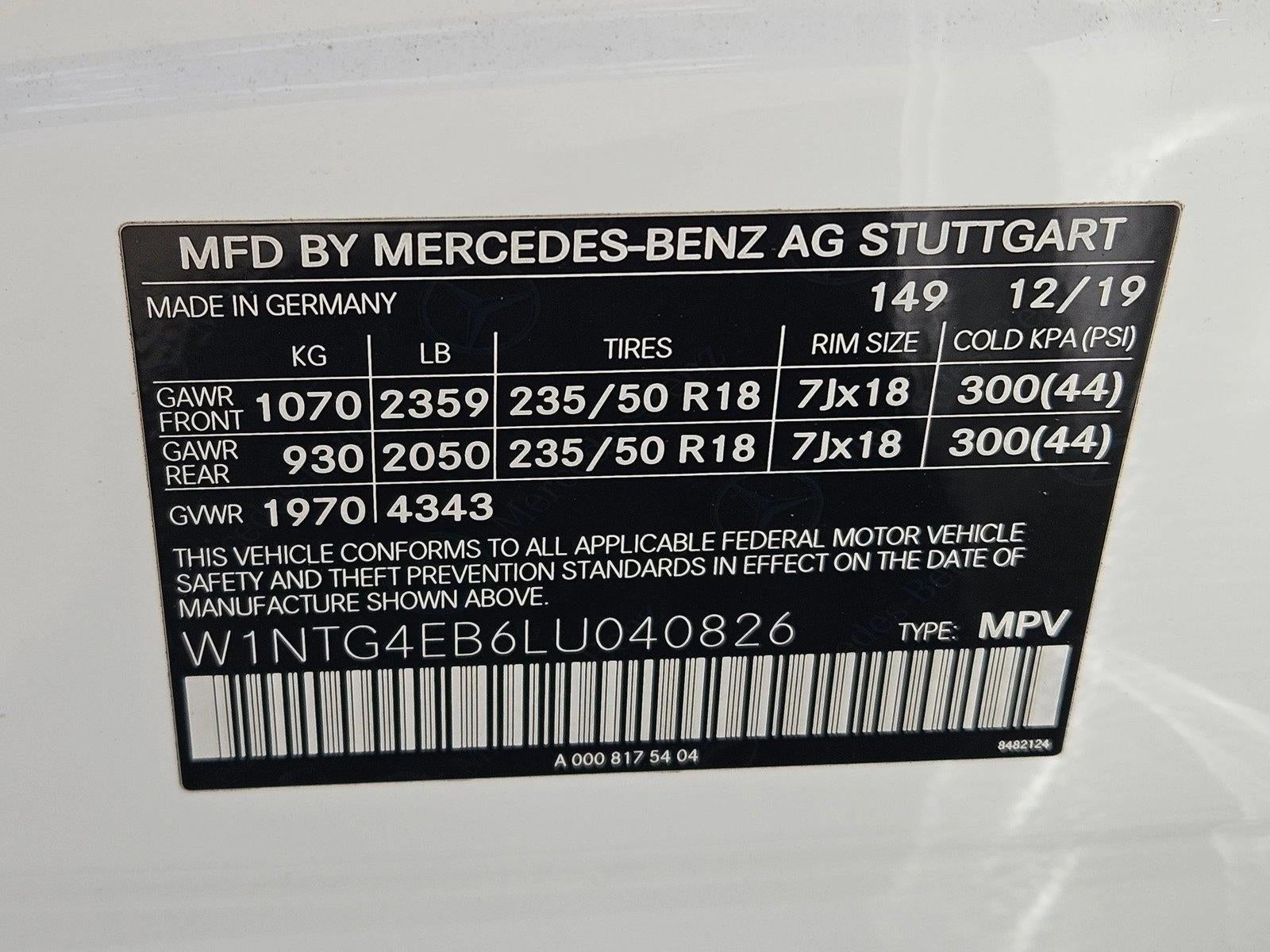 2020 Mercedes-Benz GLA GLA 250 SUV
