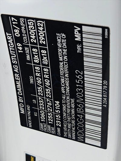 2018 Mercedes-Benz GLC GLC 300 SUV