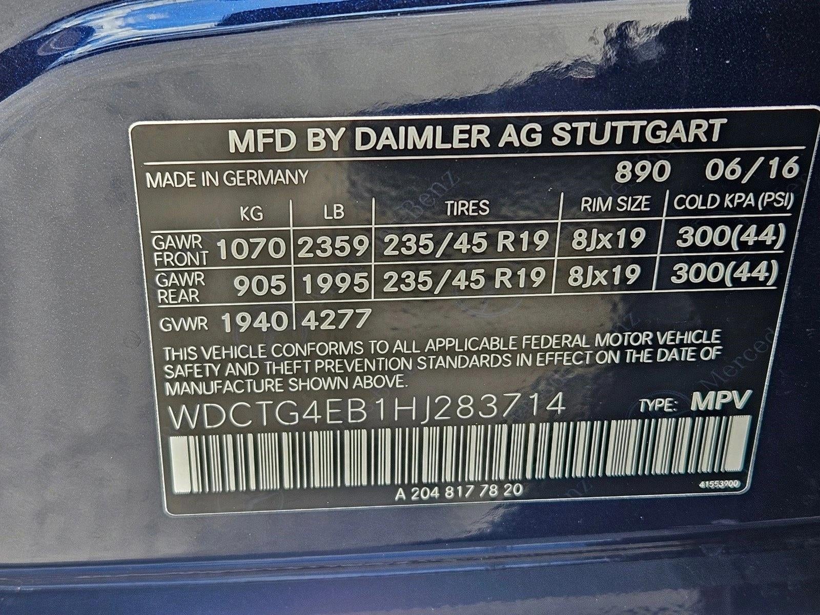 2017 Mercedes-Benz GLA GLA 250 SUV