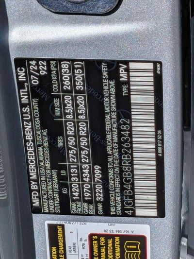 2024 Mercedes-Benz GLE GLE 450e Plug-In Hybrid 4MATIC® SUV