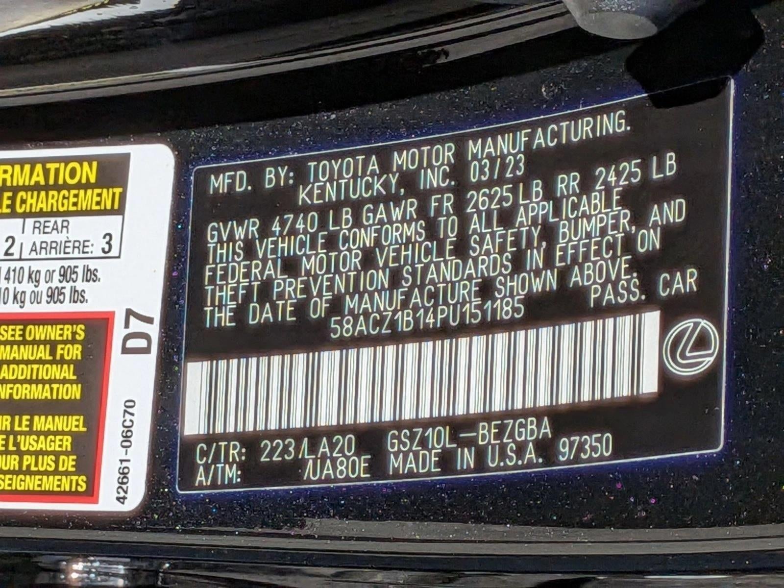 2023 Lexus ES 350 FWD