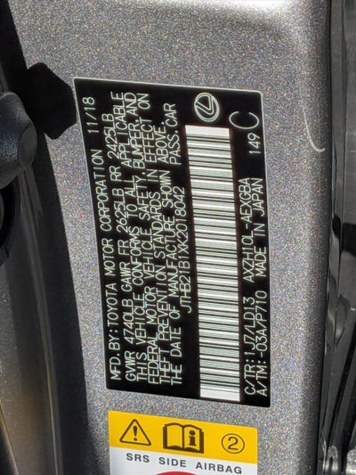 2019 Lexus ES 300h FWD