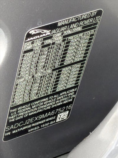 2021 Jaguar F-PACE P250 AWD S