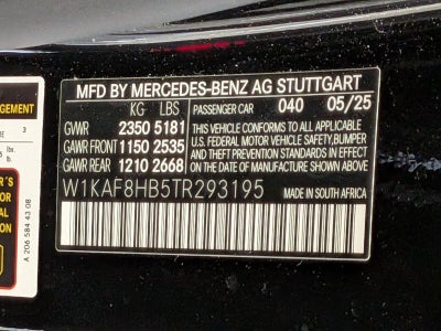 2026 Mercedes-Benz C-Class AMG® C 43 4MATIC® Sedan