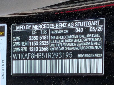 2026 Mercedes-Benz C-Class AMG® C 43 4MATIC® Sedan