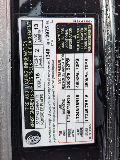 2024 Mercedes-Benz Sprinter Passenger Van 2500 High Roof I4 Diesel HO 170" RWD