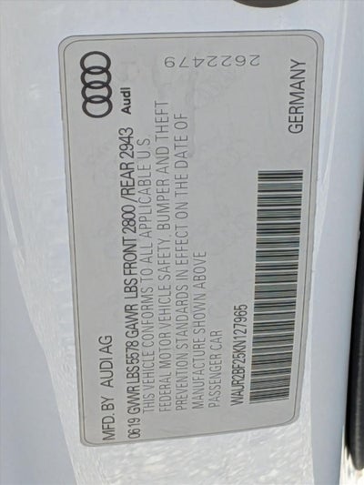 2019 Audi A7 Premium Plus 55 TFSI quattro