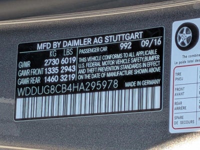 2017 Mercedes-Benz S-Class S 550 Sedan