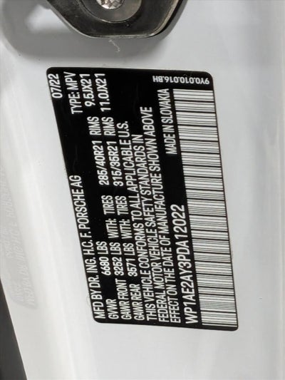 2023 Porsche Cayenne Platinum Edition E-Hybrid AWD