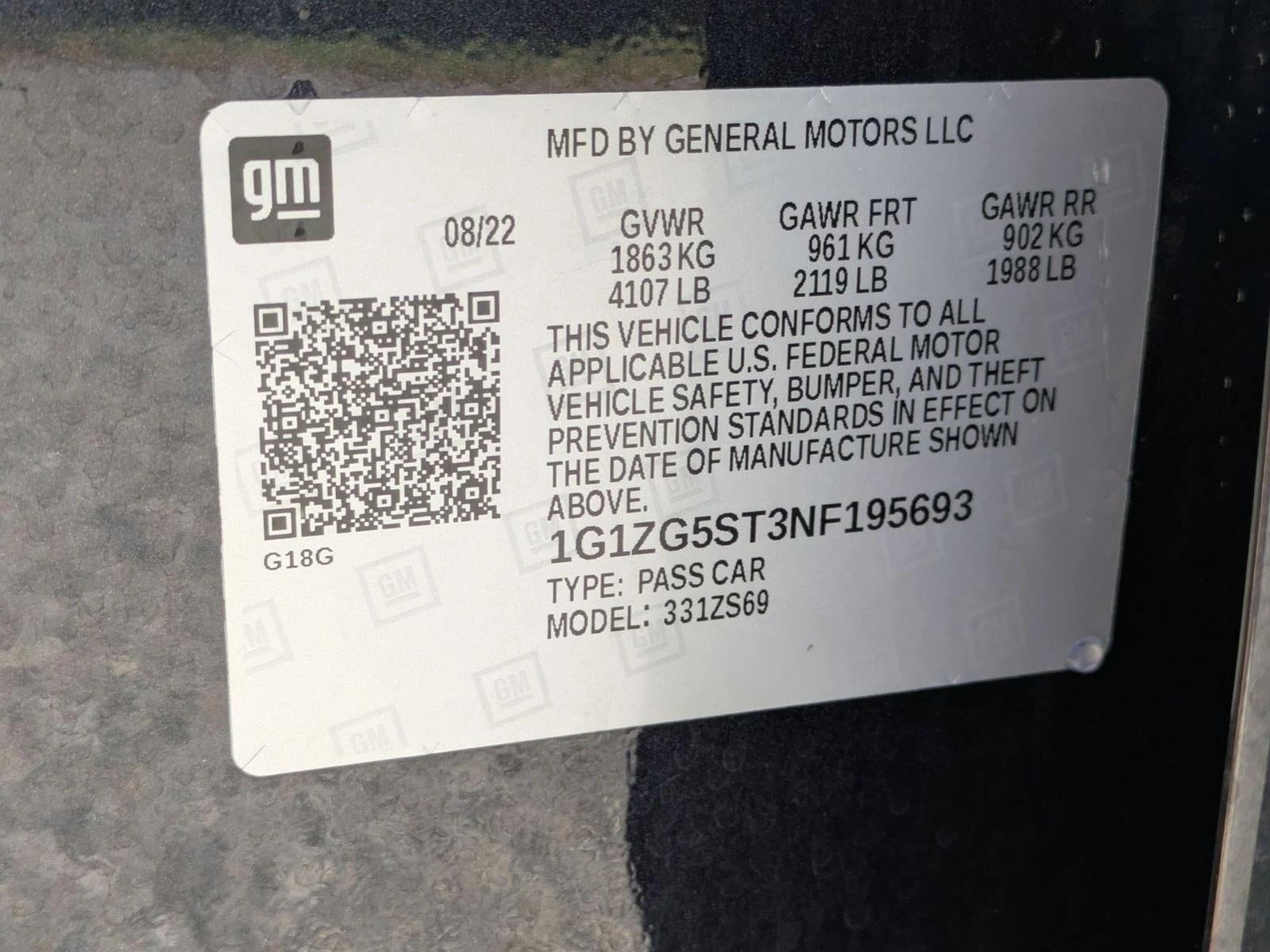 2022 Chevrolet Malibu RS