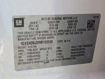 2017 Cadillac Escalade 4WD Platinum