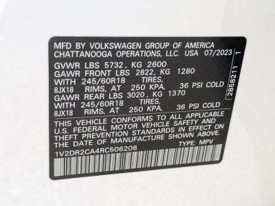 2024 Volkswagen Atlas 2.0T SE FWD