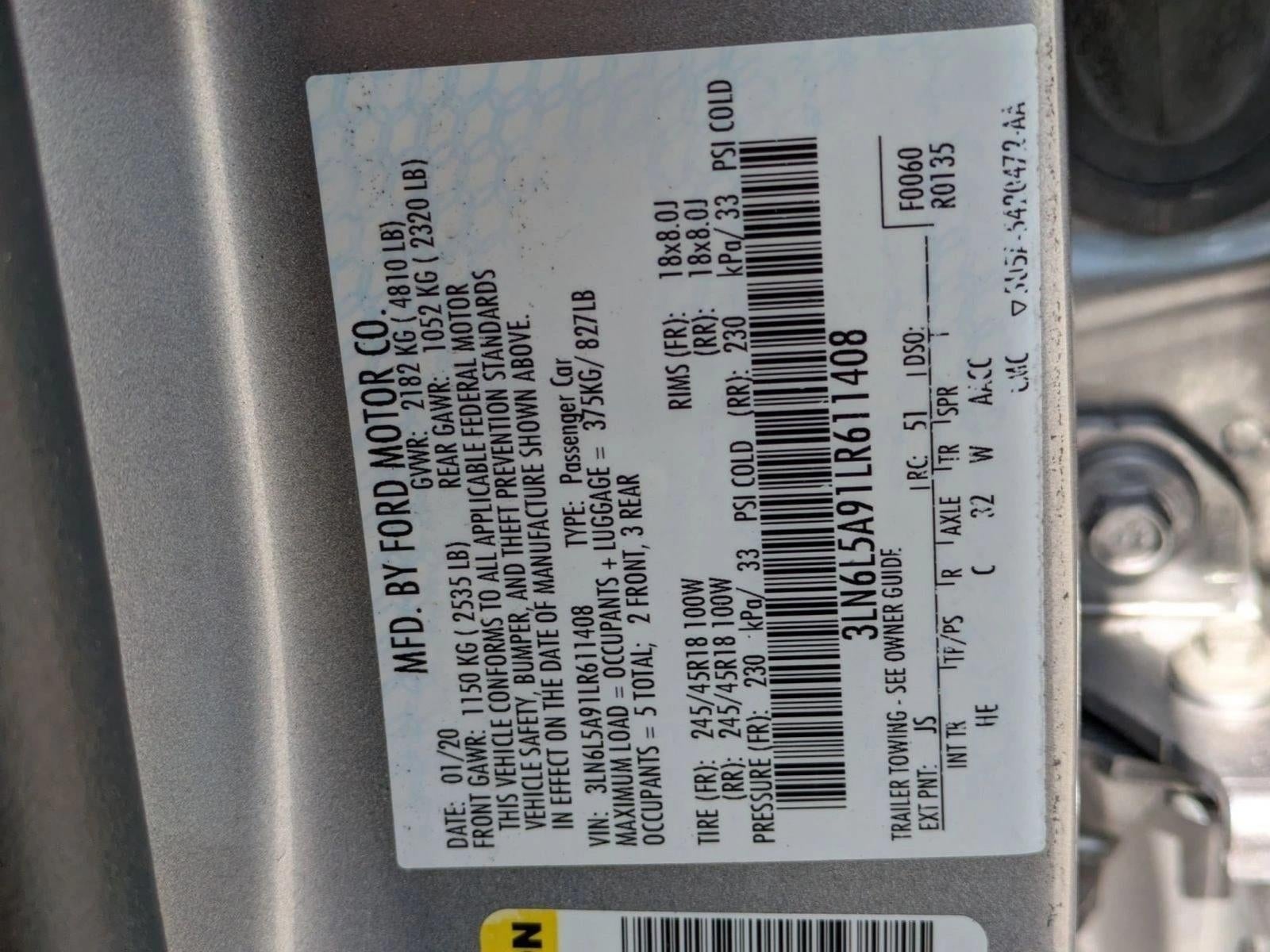 2020 Lincoln MKZ Standard FWD