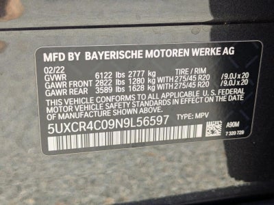 2022 BMW X5 sDrive40i Sports Activity Vehicle