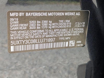 2020 BMW X3 sDrive30i Sports Activity Vehicle