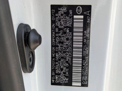 2012 Lexus IS 350C 2dr Conv