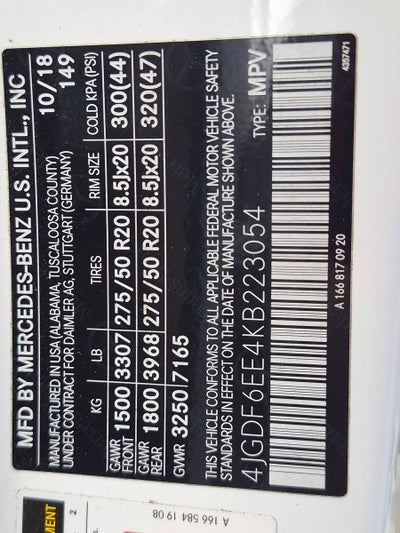 2019 Mercedes-Benz GLS GLS 450 4MATIC® SUV