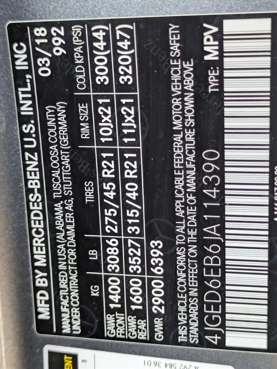 2018 Mercedes-Benz GLE AMG® GLE 43 4MATIC® Coupe