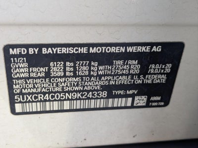 2022 BMW X5 sDrive40i Sports Activity Vehicle