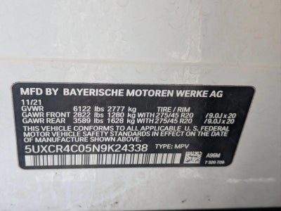 2022 BMW X5 sDrive40i Sports Activity Vehicle