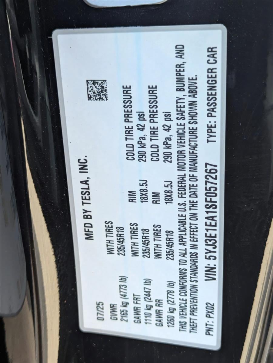 2025 Tesla Model 3 Long Range RWD