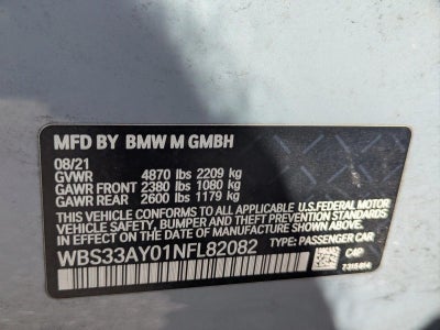 2022 BMW M3 M3 Competition Sedan