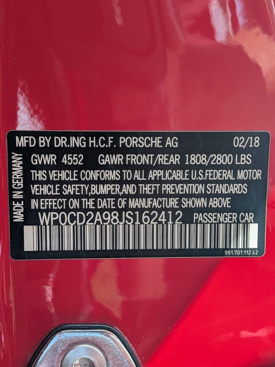 2018 Porsche 911 Turbo Cabriolet