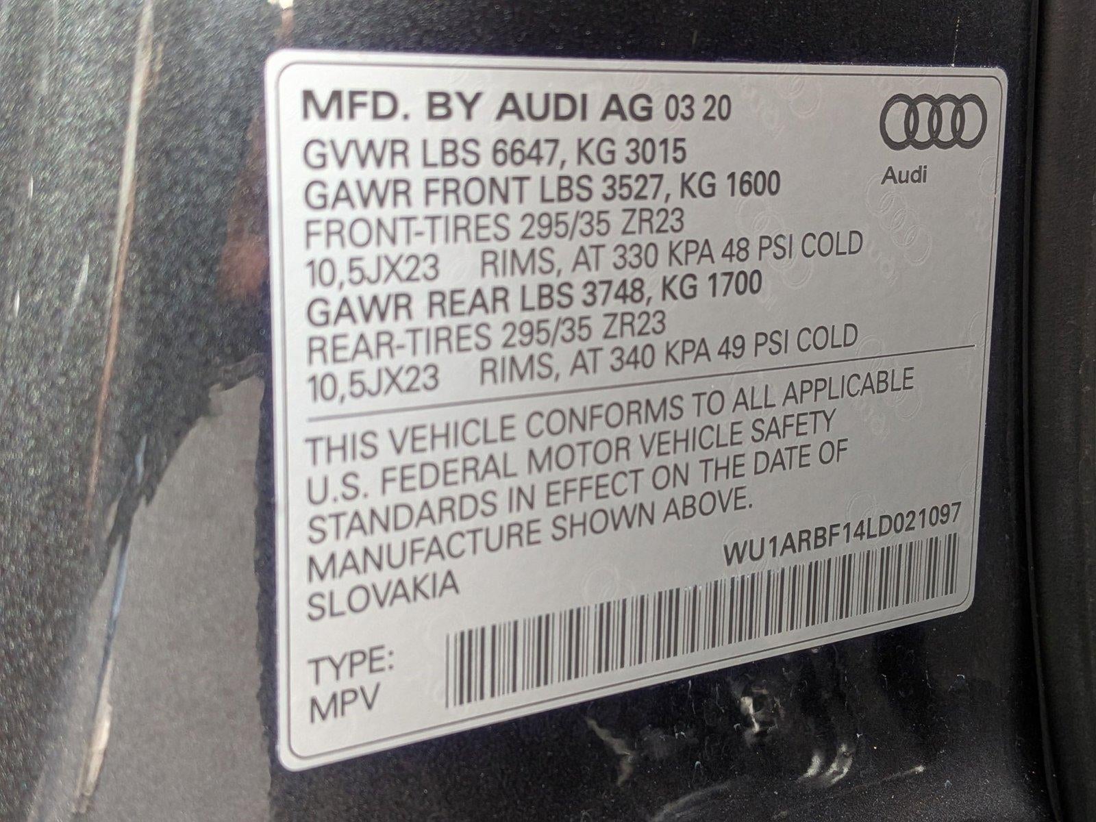 2020 Audi RS Q8 4.0 TFSI quattro