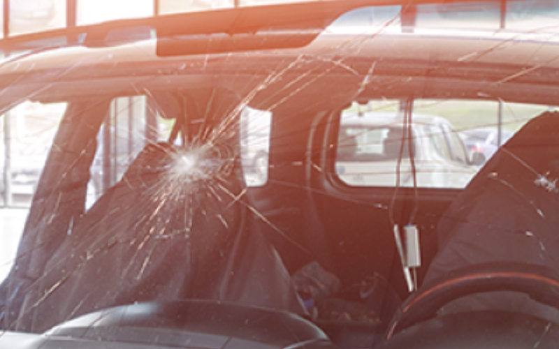 cracked windshield